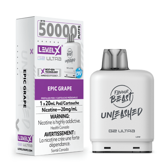 Flavour beast Level X G2 Ultra 50K Epic Pod ON