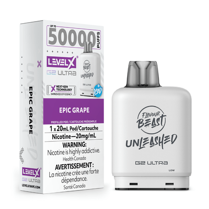 Flavour beast Level X G2 Ultra 50K Epic Pod ON