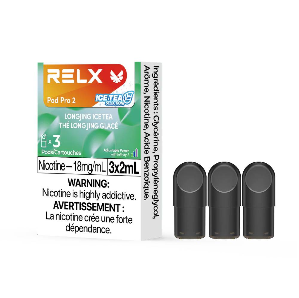 relx pod capacity RELX Infinity 2 Pro Pods (3-Pack) – 1.8% Nicotine Strength – Super Vape
