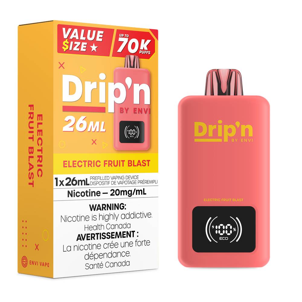 Drip'n by Envi 26mL 70K Puffs Disposable Vape Electric Fruit Blast