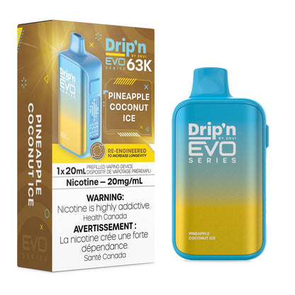 Drip'n EVO 63K Disposable Vape - Pineapple Coconut Ice