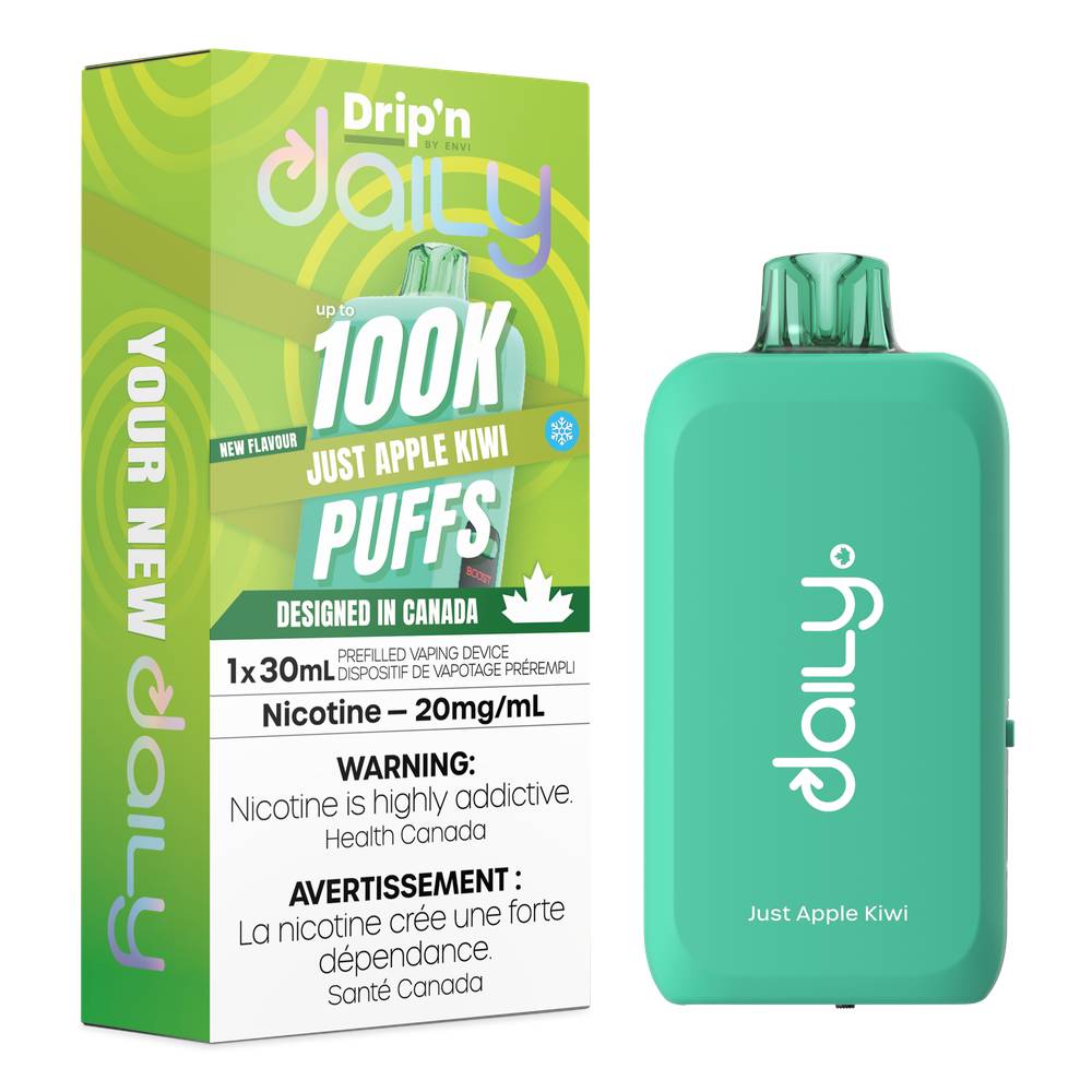 Drip'n Daily 100K Disposable Vape - Just Aple Kiwi