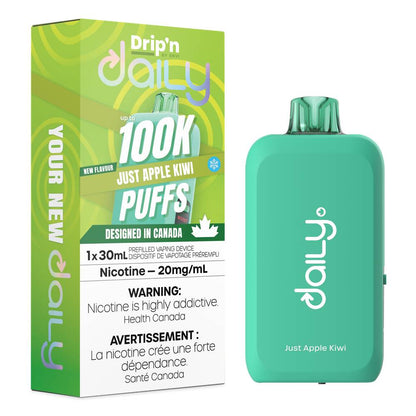 Drip'n Daily 100K Disposable Vape - Just Aple Kiwi