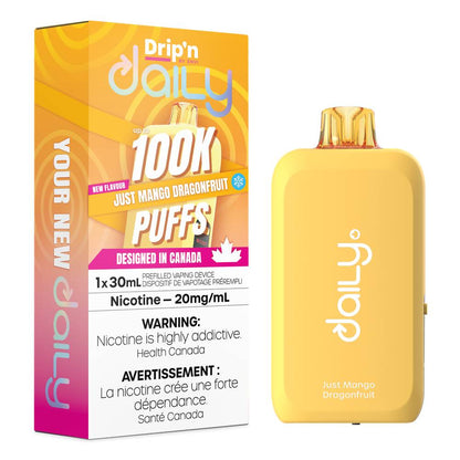 Drip'n Daily 100K Disposable Vape - Just Mango Pineapple