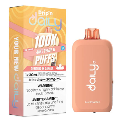 Drip'n Daily 100K Disposable Vape - Just Peach G