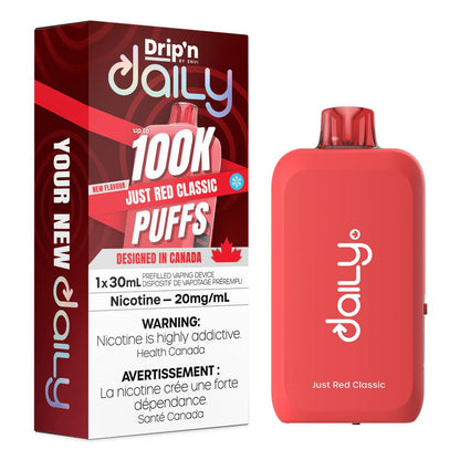 Drip'n Daily 100K Disposable Vape - Just Red Classic