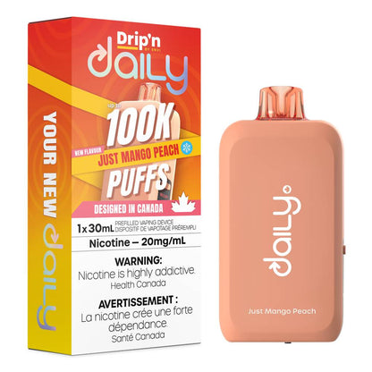 Drip'n Daily 100K Disposable Vape - Just Mango Peach