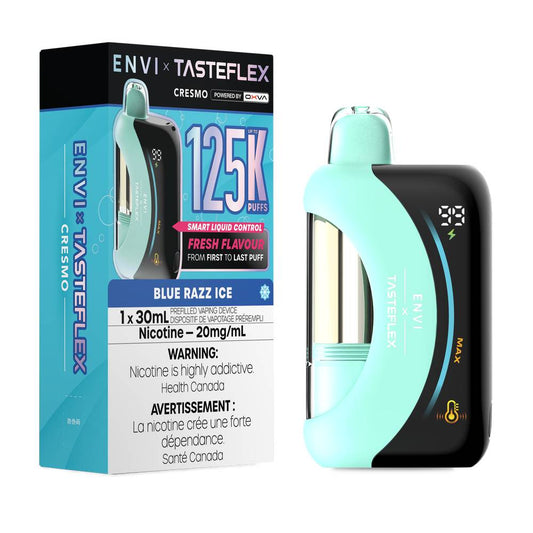 ENVI x OXVA TasteFlex 125K Disposable Vape - Blue Razz Ice