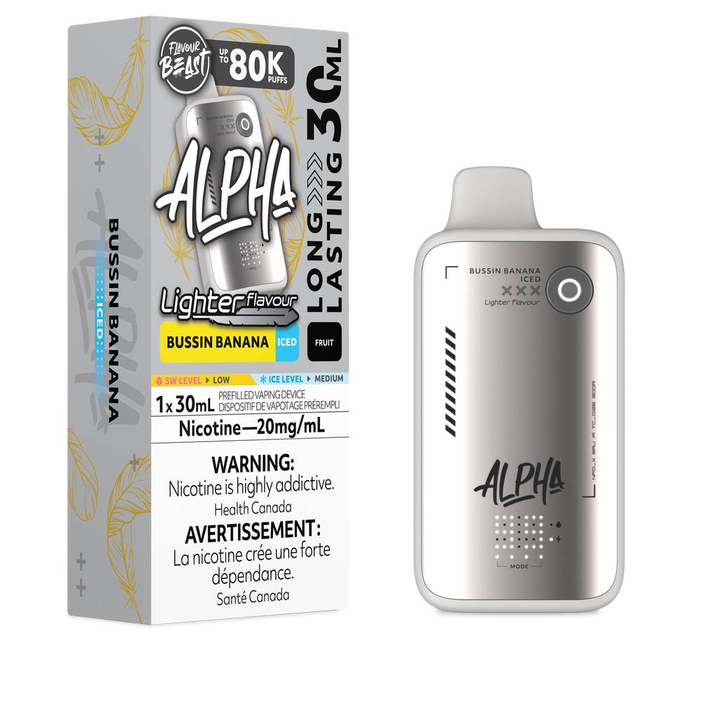 Flavour Beast Alpha L.S. 80K Disposable Vape - Bussin Banana Iced