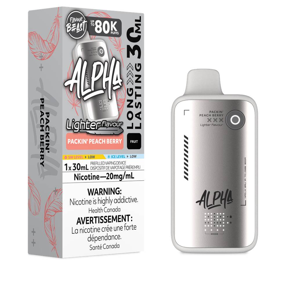 Flavour Beast Alpha L.S. 80K Disposable Vape - Packin' Peach berry