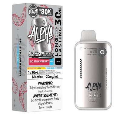 Flavour Beast Alpha L.S. 80K Disposable Vape - Sic Strawberry Iced