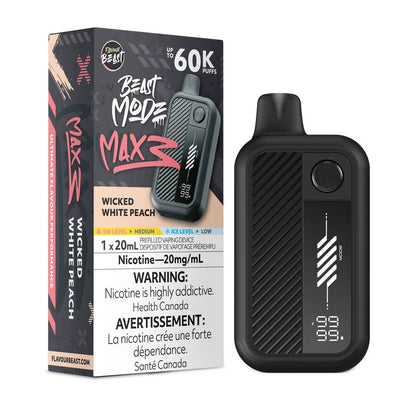 Flavour Beast Beast Mode MAX 3 60K Disposable Vape - Wicked White Peach
