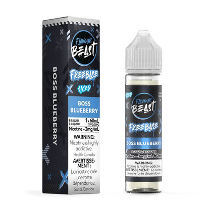Flavour Beast Freebase E-Liquid 60mL Bottle - Boss Blueberry Iced