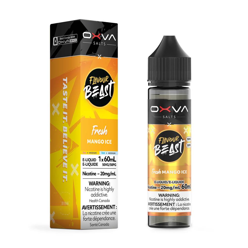 Flavour Beast x OXVA E-Liquid 60mL 20mg – Fresh Mango Ice