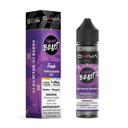 Flavour Beast x OXVA E-Liquid 60mL 20mg – Fresh Triple Grape Ice