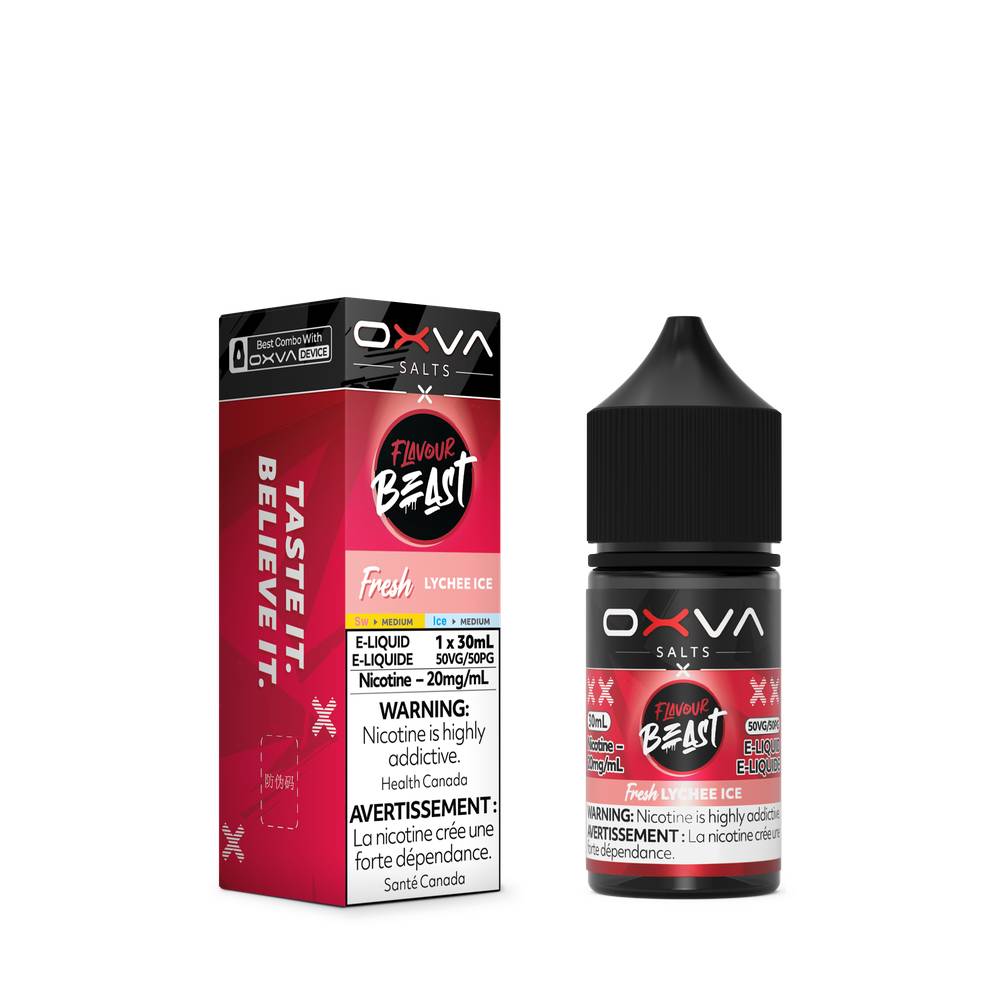 Flavour Beast x OXVA Nicotine Salt E-Liquid - Fresh Lychee Ice