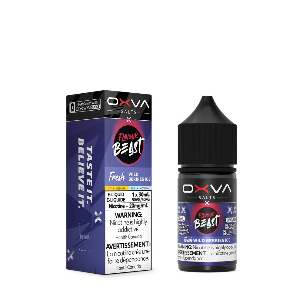 Flavour Beast x OXVA Nicotine Salt E-Liquid - Fresh Wild Berries Ice