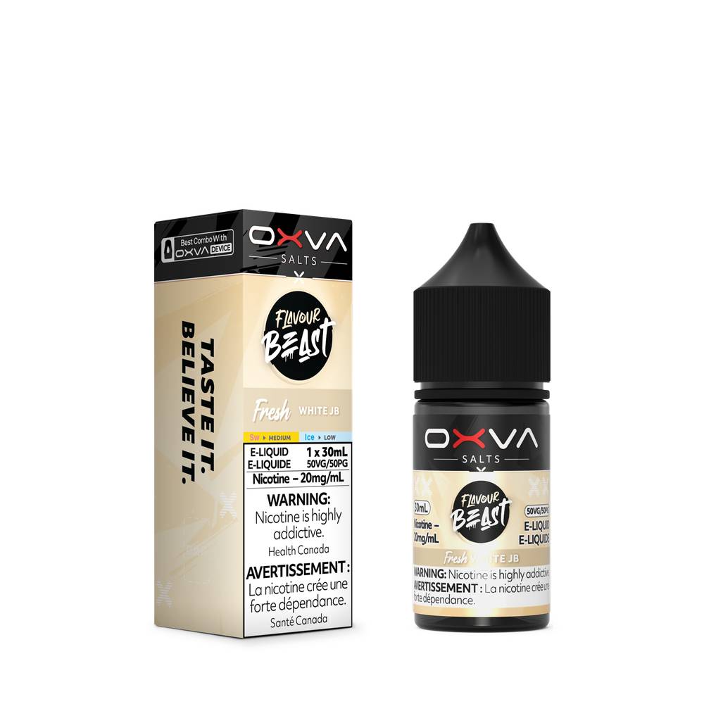 Flavour Beast x OXVA Nicotine Salt E-Liquid - White JB