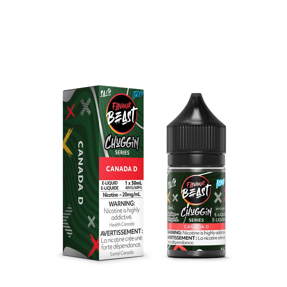 Flavour Beast Chuggin' Iced Nicotine Salt E-Juice 20 mg/mL 30 mL Bottles Super Vape Flavour Beast Chuggin' Iced Nicotine Salt E-Juice 20 mg/mL 30 mL Bottles Super Vape