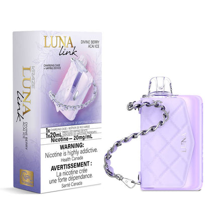 KRAZE Luna Link 100K Disposable Vape Kit – Divine Berry Acai Ice