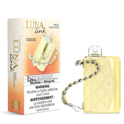 KRAZE Luna Link 100K Disposable Vape Kit – Frizzy Peach G Ice