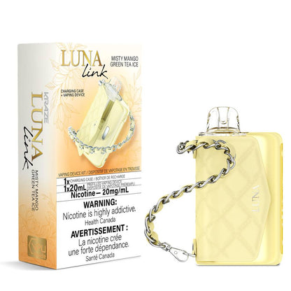KRAZE Luna Link 100K Disposable Vape Kit – Misty Mango Green Tea Ice