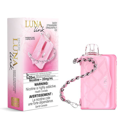 KRAZE Luna Link 100K Disposable Vape Kit – Sassy Strawberry Dragonfruit Ice