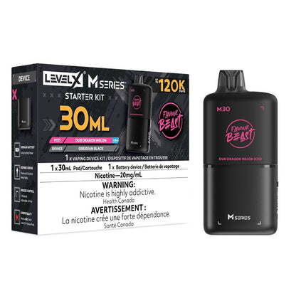 Flavour Beast LEVEL X M 30mL Starter Kit - Dub Dragon Melon Iced