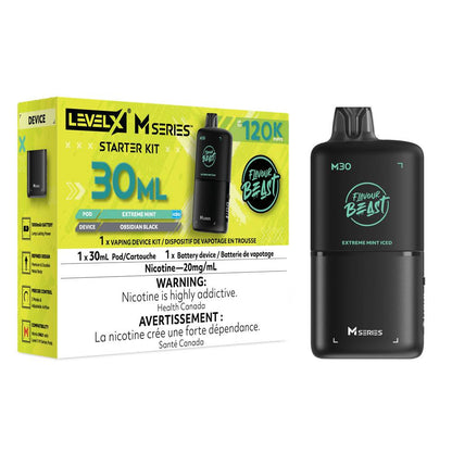 Flavour Beast LEVEL X M 30mL Starter Kit - Extreme Mint Iced