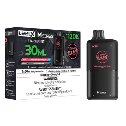 Flavour Beast LEVEL X M 30mL Starter Kit - Weekend Watermelon Iced