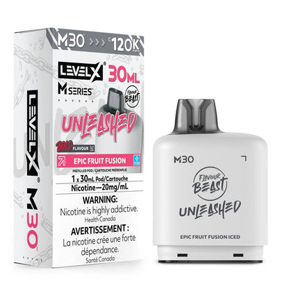 Level X M Series Flavour Beast Unleashed 30mL 120K Pod - Epic Fruit Fusion Iced