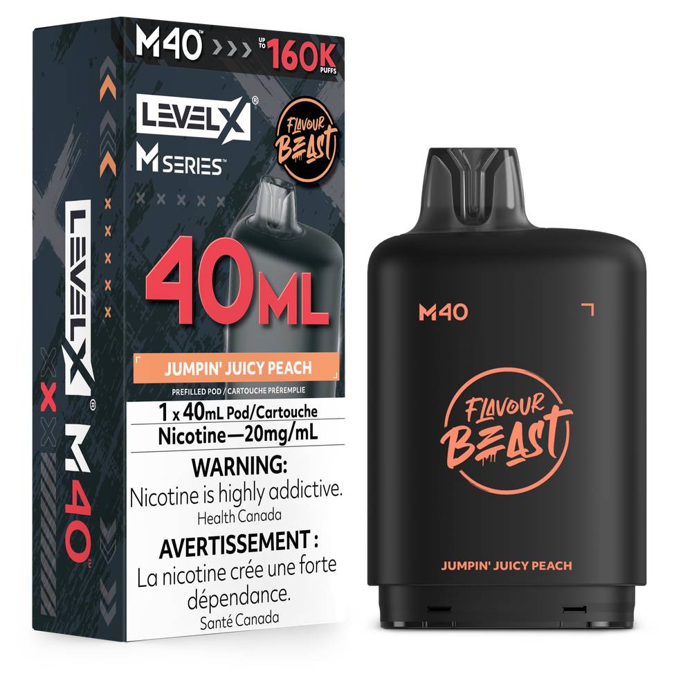 Flavour Beast LEVEL X M 40mL 160K Pod - Jumpin' Juicy Peach