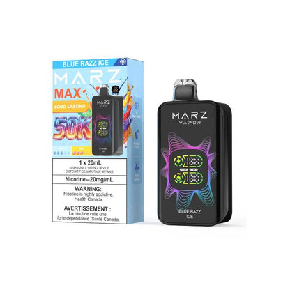 MARZ Vapor MAX 50K Disposable Vape  -  Blue Razz Ice