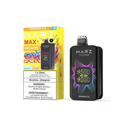 MARZ Vapor MAX 50K Disposable Vape  -  Banana Ice