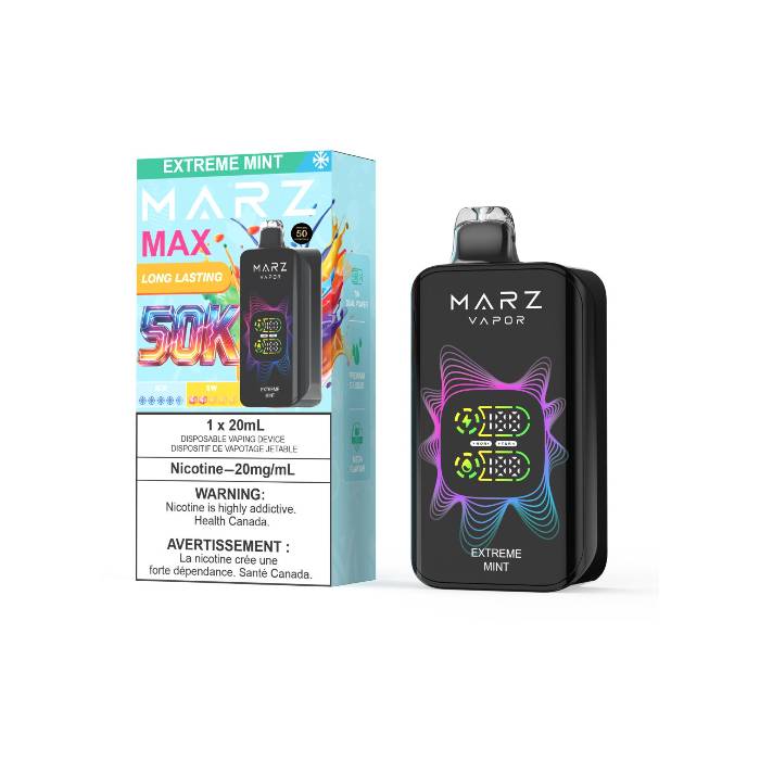 MARZ Vapor MAX 50K Disposable Vape  -  Extreme Mint