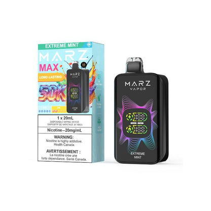 MARZ Vapor MAX 50K Disposable Vape  -  Extreme Mint