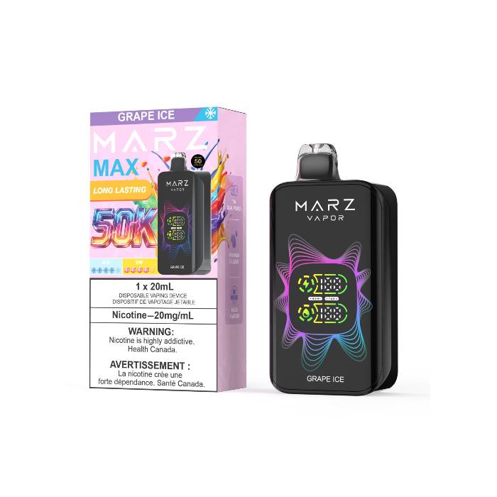 MARZ Vapor MAX 50K Disposable Vape  -  Grape Ice
