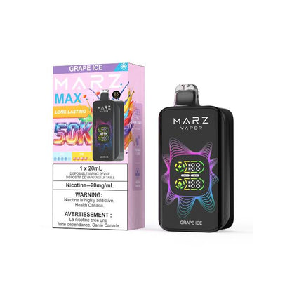MARZ Vapor MAX 50K Disposable Vape  -  Grape Ice